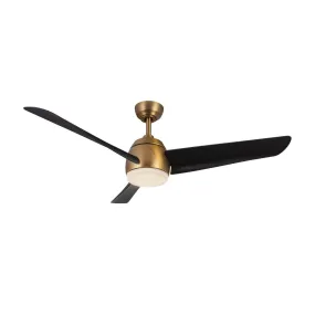 Thalia 54" Ceiling Fan in Brushed Gold/Matte Black