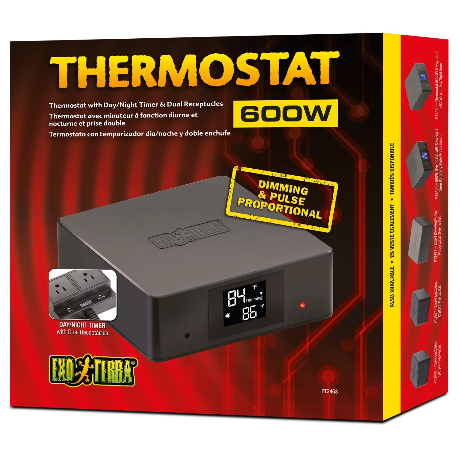 Thermostat 600W with Dual Receptacles