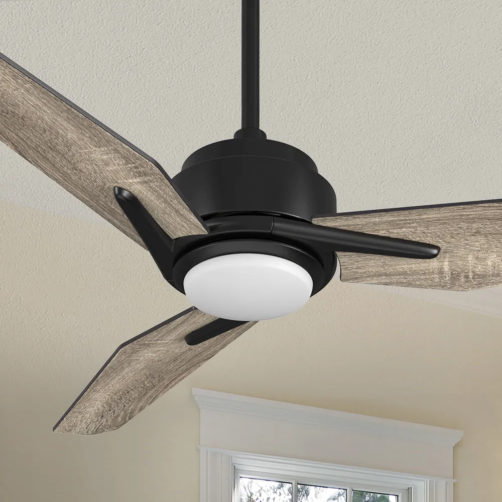 Tilbury Smart Ceiling Fan with LED Light and Remote Outdoor/Indoor 52"