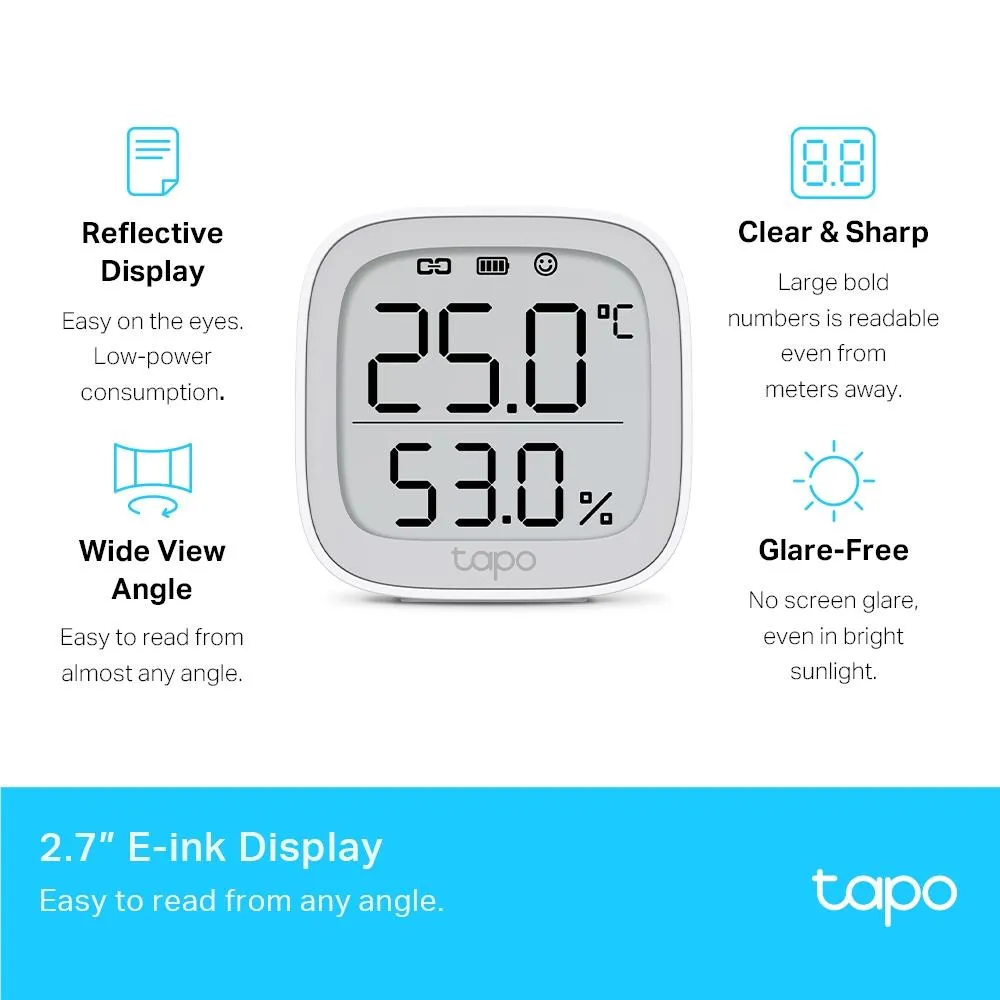 TP-Link Tapo Smart Desktop Temperature & Humidity Monitor