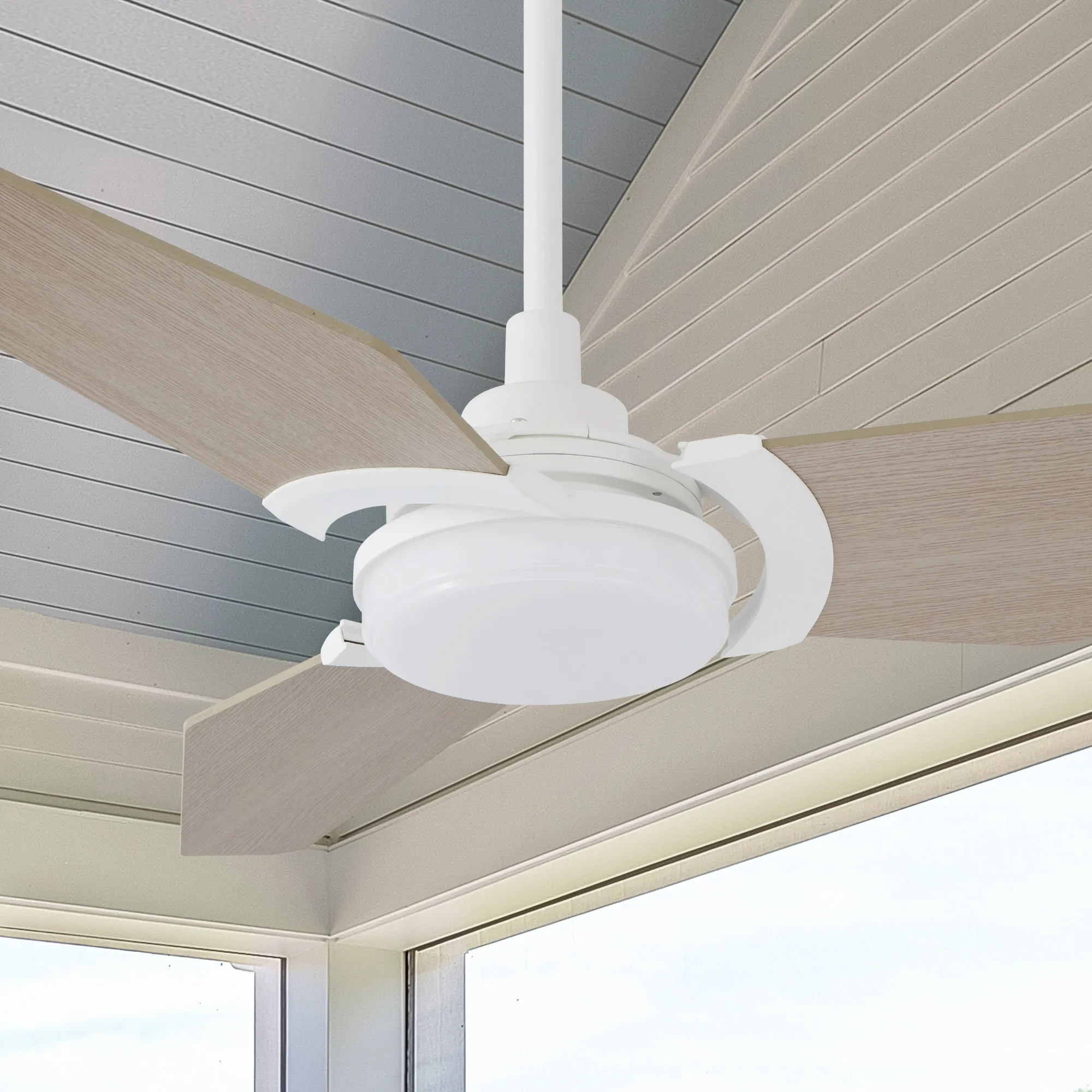 Trailblazer Outdoor Smart Ceiling Fan with LED Light and Remote 56"
