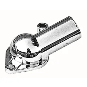 Trans-Dapt 75 Degree Water Neck - 1-1/2 in ID Hose - O-Ring - Chrome - Chevy V8