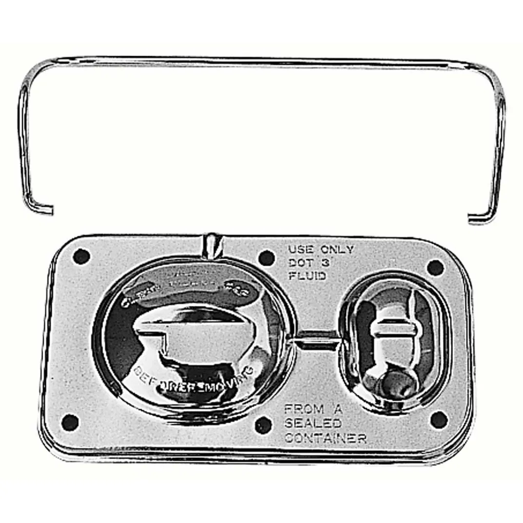Trans-Dapt Brake Master Cylinder Cover - 3 in. x 5 1/16 in.