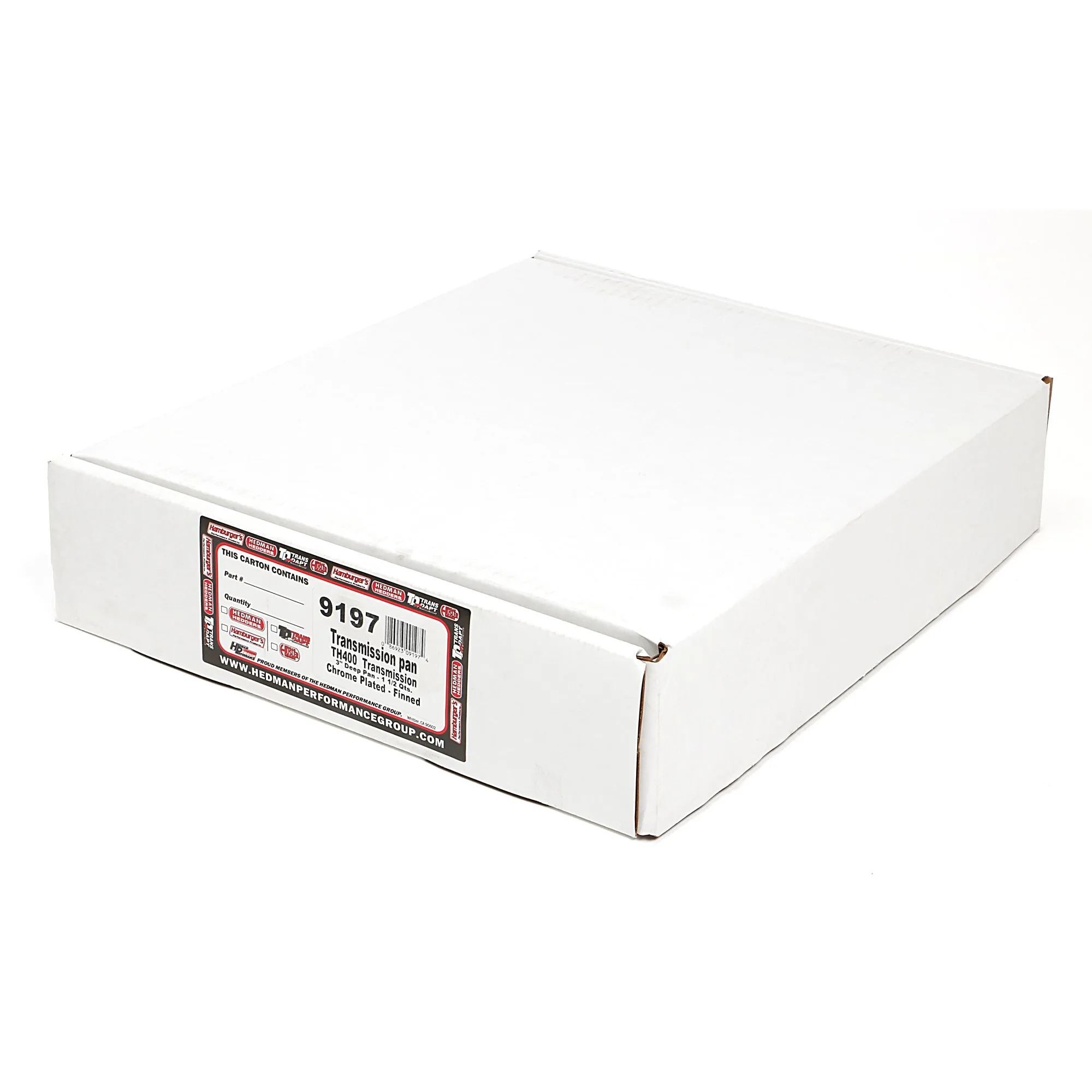 Trans-Dapt Chrome Transmission Pan - TH-400 Finned Bottom