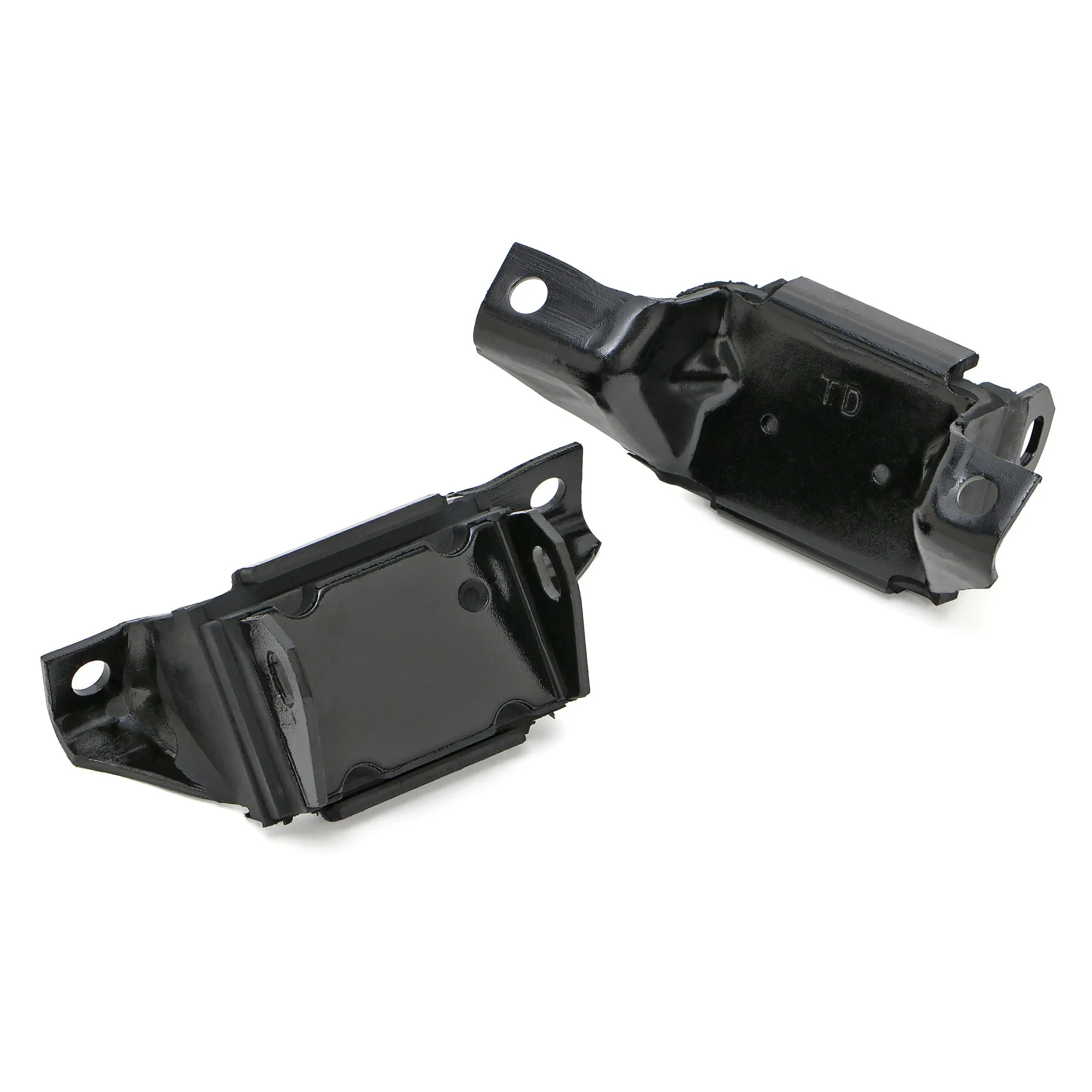 Trans-Dapt Motor Mount - Frame Pad - Bolt-On - Small Block Ford - Pair