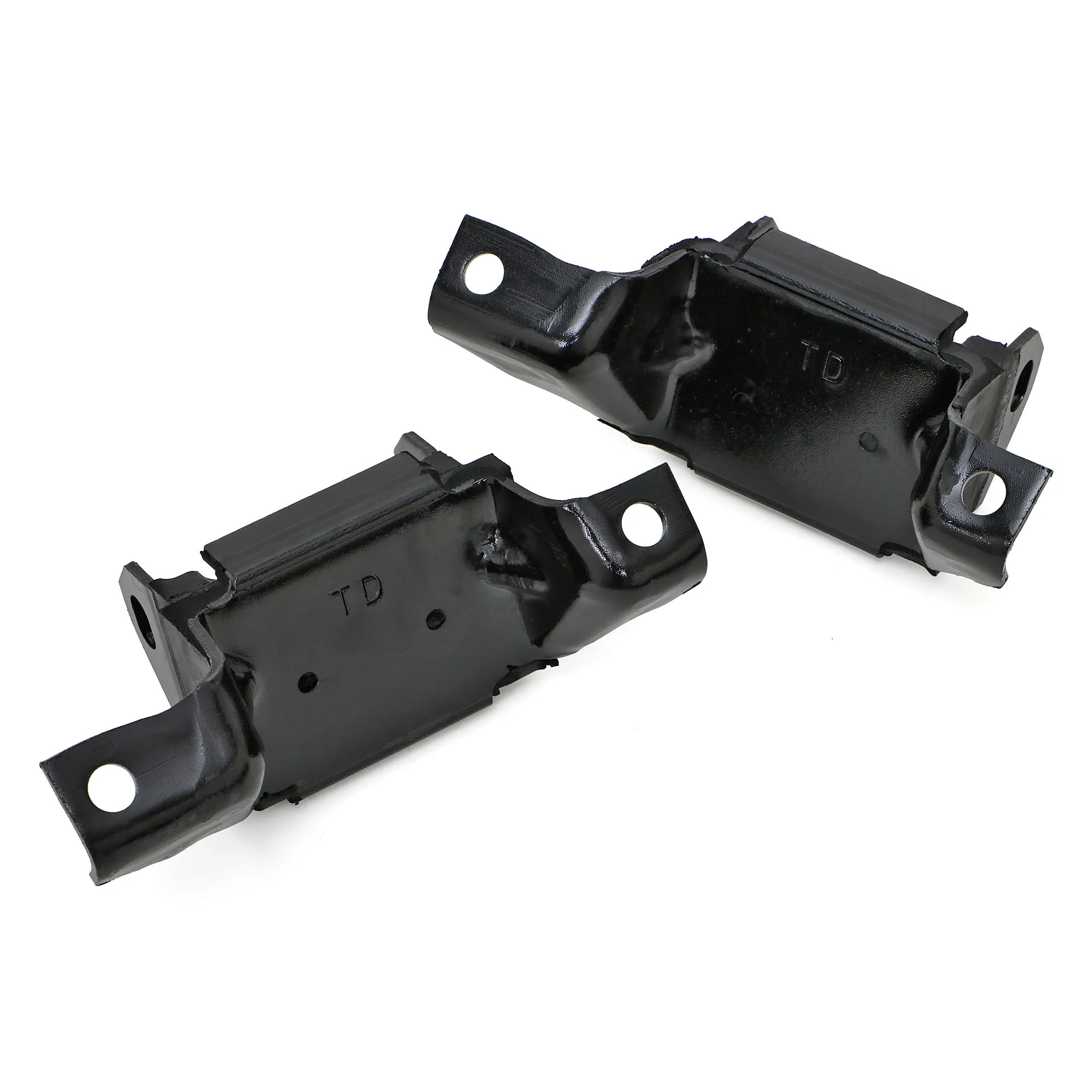 Trans-Dapt Motor Mount - Frame Pad - Bolt-On - Small Block Ford - Pair