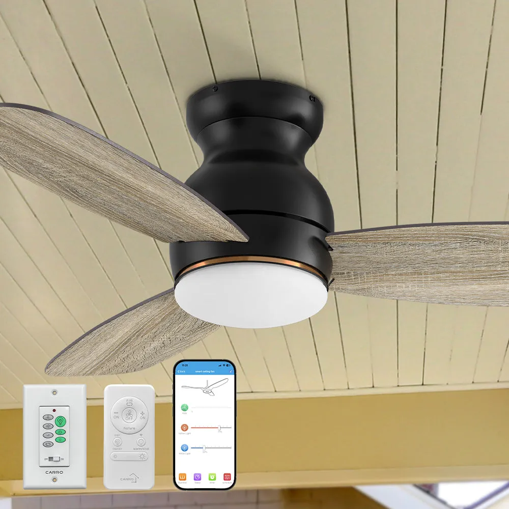 Trendsetter Ⅱ Smart Low Profile Outdoor Fan with LED Light Remote 44”