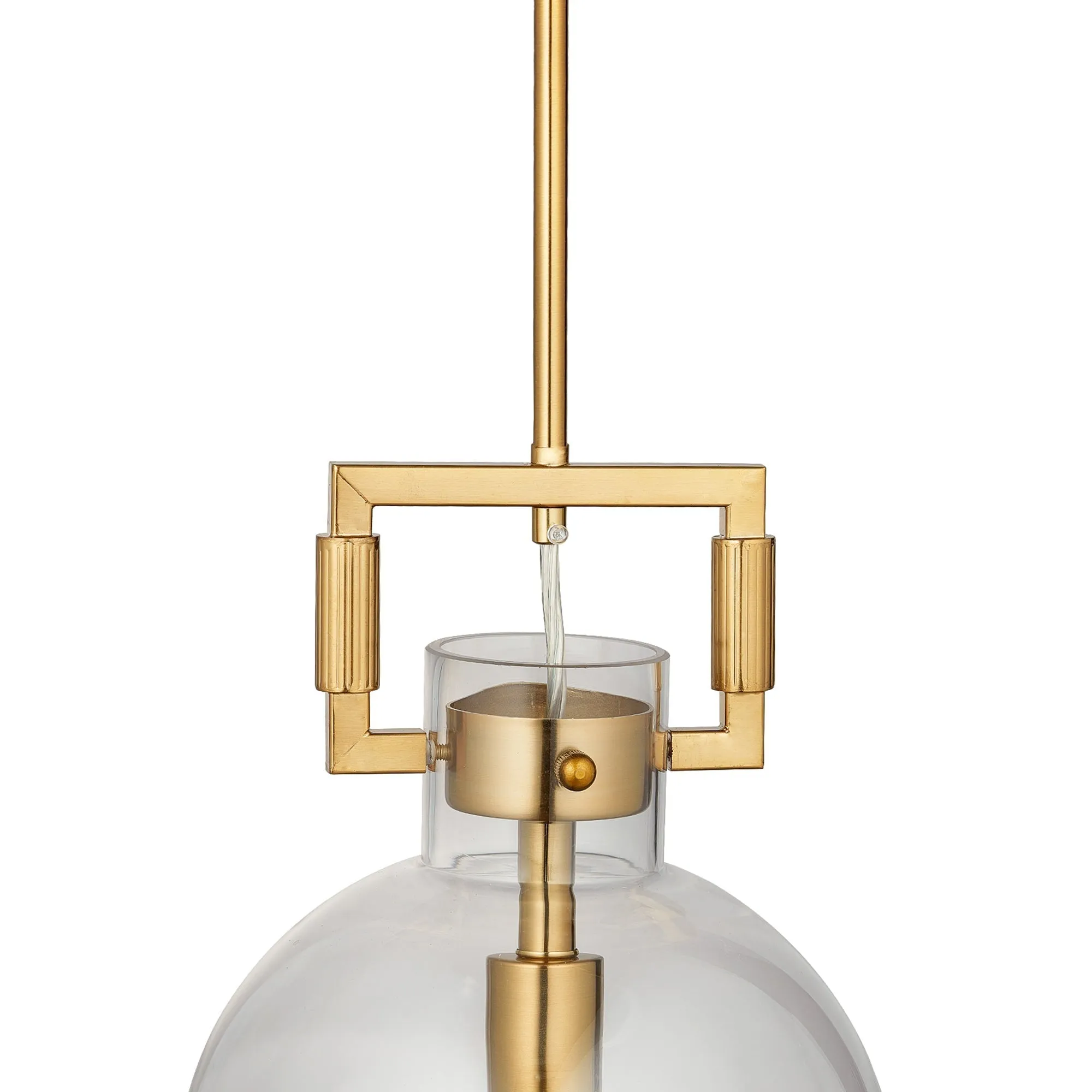 Tula Sphere Glass Indoor & Outdoor Pendant Light-Clear