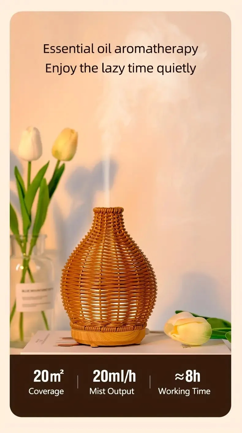 Ultrasonic Aromatherapy Air Humidifier-Beige(SA2405-189)