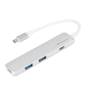 Verbatim Usb Type C Hub With Hdmi Silver