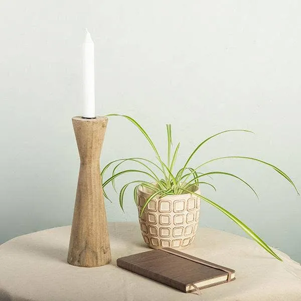 Wooden Candle Holder, Large