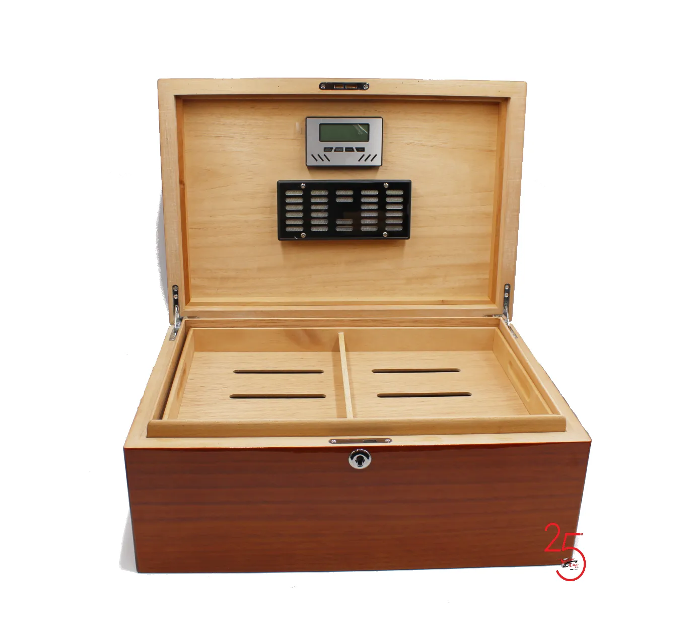 York Bubinga Wood 150  Cigar Capacity Humidor