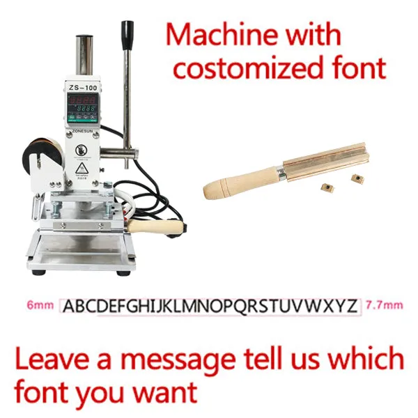 ZS-100B Dual Use Hot Foil Stamping Machine Manual Bronzing Machine For Pvc Card Leather Pencils Paper Stamping Machine